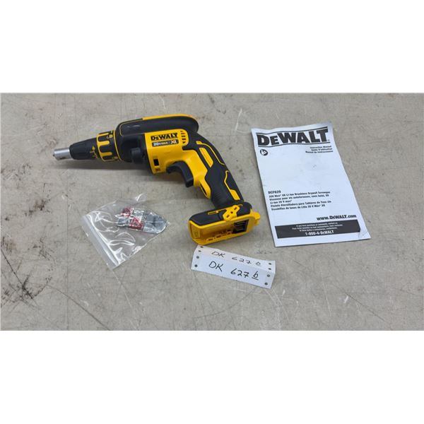 New DeWalt DCF620 20V Max XR Brushless Drywall Screwgun with Manual and Accessories