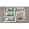 Image 5 : Collection of Vintage International Banknotes from Europe, Bahamas, Mexico, and More
