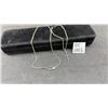 Image 1 : Sterling Silver 925 Italian Curb Chain Necklace with Cross Pendant and Lobster Claw Clasp