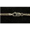 Image 2 : Sterling Silver 925 Italian Curb Chain Necklace with Cross Pendant and Lobster Claw Clasp