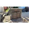 Image 1 : Antique Glenwood Cast Iron Fireplace Insert Stove with Ornate Scrollwork and Hearth Plate