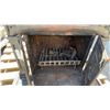 Image 4 : Antique Glenwood Cast Iron Fireplace Insert Stove with Ornate Scrollwork and Hearth Plate
