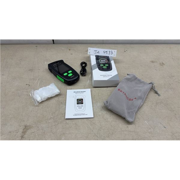 RDINSCOS RD900 Alcohol Tester with Mouthpieces, USB Cable, Carrying Pouch, and More