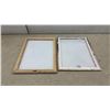 Image 2 : Set of Two Highland Cow Canvas Wall Art Prints on Wooden Stretcher Frames, 16 x 12"