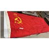 Image 1 : Soviet Union USSR State Flag with Hammer and Sickle, 70 x 34"