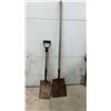 Image 3 : Lot of Four Flat-Blade Transfer Shovels with D-Handle and Long-Handle Styles and More