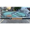 Image 1 : Custom-Built HO Scale Rolling 4 x 8 Foot Table with Model Train Layout with Bridges