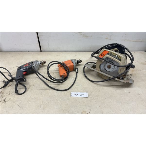 Black & Decker 7340 7 1/4" Commercial Circular Saw, Skil 506 Drill, and More