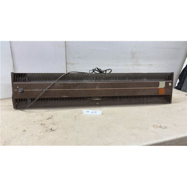 Mastercraft 1000W Electric Baseboard Space Heater with Adjustable Thermostat