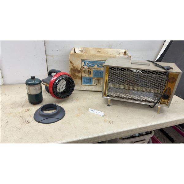 Mr. Heater Buddy Portable Propane Heater and Torcan "55" Radiant Fan Heater and More