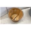 Image 7 : Galvanized Square Wash Tub, Round Wash Tub, and Wooden Bushel Basket