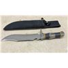 Image 2 : Ornate Fixed-Blade Bowie Knife with Sheath and Calphalon Classic Slicer Knife