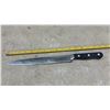 Image 9 : Ornate Fixed-Blade Bowie Knife with Sheath and Calphalon Classic Slicer Knife