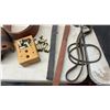 Image 5 : Vintage Industrial Cast Iron Pulleys, Wooden Journal Bearings, Drive Belts, and More