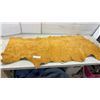 Image 1 : Yellowish-Tan Suede Leather Deer Half Hide, Approximately 24 x 61"