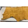 Image 2 : Yellowish-Tan Suede Leather Deer Half Hide, Approximately 24 x 61"
