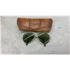 Image 10 : Hand-Tooled Western Leather Rifle Scabbard, "Melvin" Buttstock Cover, and Sunglasses with Case
