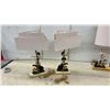 Image 9 : Set of Three Vintage 1950s Artmark Harlequin Masquerade Dancer Figural Lamps, 21 & 17" High & Brass