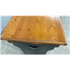 Image 4 : Two-Tone Knotty Pine Console Table with Heart Cutouts and Scalloped Apron, 24 x 14 x 44"