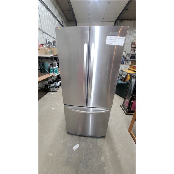KitchenAid Stainless Steel French Door Refrigerator with Bottom Freezer Drawer 67 x 30 x 31"