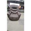 Image 2 : Brown Microfiber Power Lift Recliner Chair with Wired Remote Control