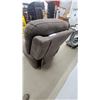 Image 4 : Brown Microfiber Power Lift Recliner Chair with Wired Remote Control