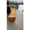 Image 5 : Mid-Century Modern Oak Dresser 26 x 16 x 72" with Mirror 40 x 24" and Nite Stand