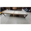 Image 1 : Laminate Console Table with Lower Shelf and Wood-Look Frame 13 x 57 x 17"