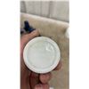 Image 6 : Lot of 23 Vintage Milk Glass Jars with a Clear Glass Jar in PBG Crate