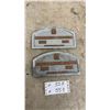 Image 1 : Two Doyle's Funeral Chapel Metal Grave Marker Plaques, Glover and Hennan