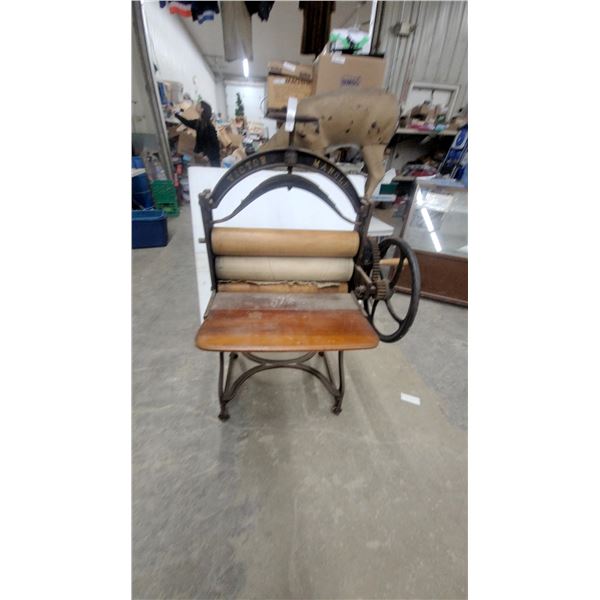 Antique Victor Mangle Laundry Press by American Wringer Company, Patented 1898