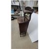 Image 6 : Antique Victorian Carved Mahogany Music Cabinet with Beveled Mirror Back 53 x 14 x 20"
