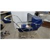 Image 2 : Vintage Silver Cross Coach-Built Pram, Navy Blue Bassinet, Chrome Chassis, Circa 1960s-1970s