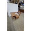 Image 1 : Vintage Wooden Child's School Desk with Integrated Chair and Under-Seat Drawer