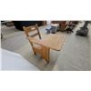 Image 5 : Vintage Wooden Child's School Desk with Integrated Chair and Under-Seat Drawer