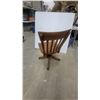 Image 3 : Antique Krug. Oak Spindle-Back Swivel Office Chair with Casters
