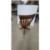 Image 4 : Antique Krug. Oak Spindle-Back Swivel Office Chair with Casters