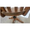 Image 5 : Antique Krug. Oak Spindle-Back Swivel Office Chair with Casters