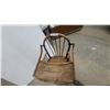 Image 3 : Antique Windsor-Style Spindle Back Wooden High Chair with Tray and Footrest
