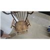 Image 4 : Antique Windsor-Style Spindle Back Wooden High Chair with Tray and Footrest