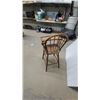 Image 6 : Antique Windsor-Style Spindle Back Wooden High Chair with Tray and Footrest