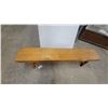 Image 2 : Solid Wood Bench with Trestle-Style End Supports 70 "