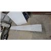 Image 2 : White-Painted Wooden Plank Bench with Triangular End Supports 80 "