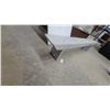 Image 4 : White-Painted Wooden Plank Bench with Triangular End Supports 80 "