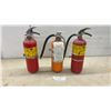 Image 1 : Lot of Three Flag ABC Dry Chemical Fire Extinguishers