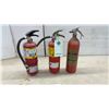 Image 1 : Lot of Three Fire Extinguishers: Buckeye Mini-Might BU-MM-5 ABC, Flag Fire