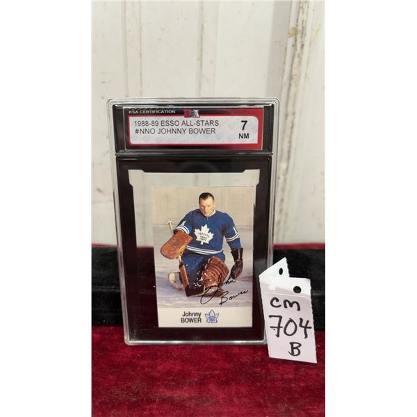 Graded Johnny Bower Card
