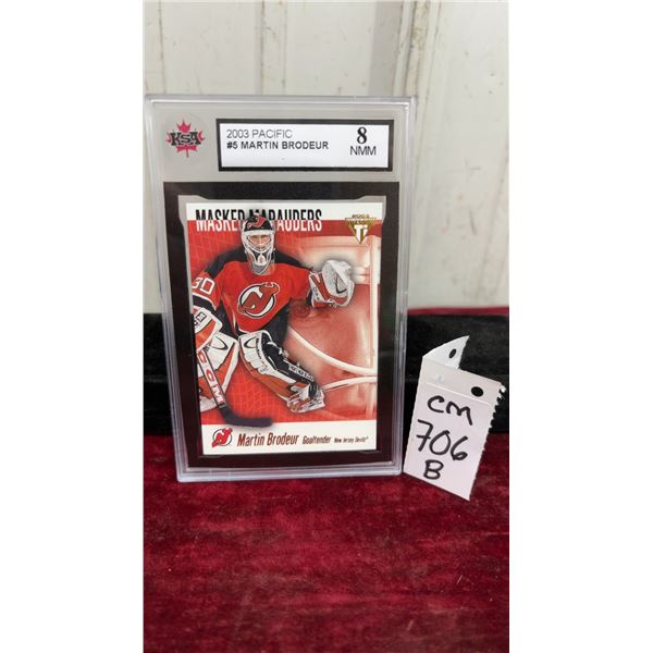 Graded Martin Brodeur New Jersey Devils Card