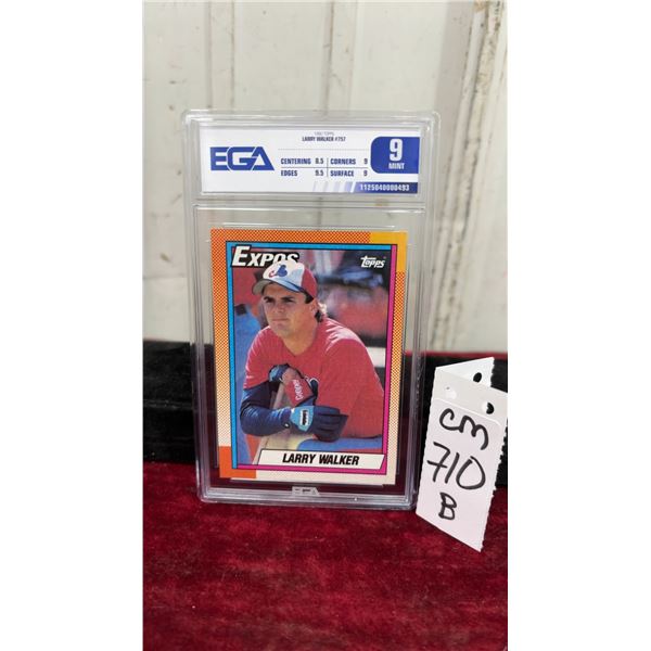 Graded Larry Walker Montreal Expos Rookie Card