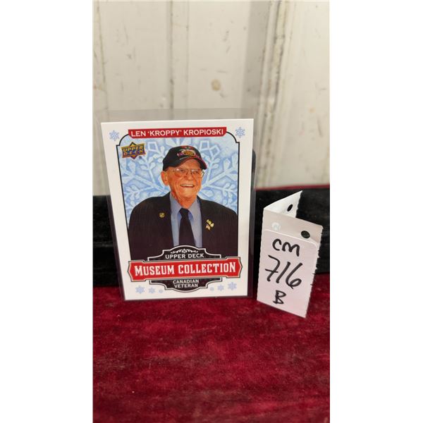 Winnipeg Jets Superfan Len "Kroppy" Kropioski Card